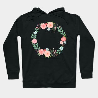 Spring wreath of flowers Hoodie